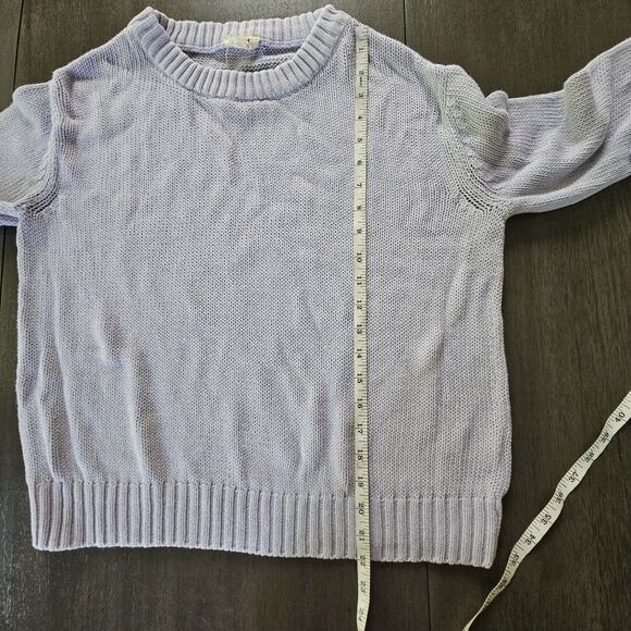 Pact Sweater Womens Small  Purple Lilac Knit Pullover Crewneck Organic Cotton - Picture 4 of 8